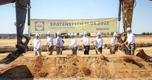 Neues Logistikzentrum in Grevenbroich: Lidl feiert Baubeginn für neues Mega-Lager