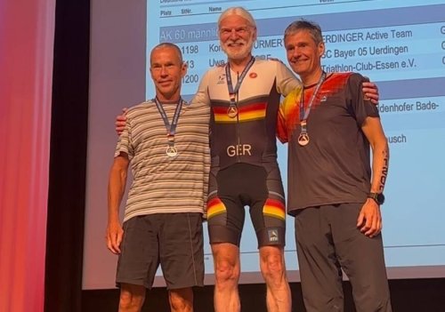 Viersener stark beim Powerman: Konrad Schürmert ist Deutscher Duathlon-Meister der AK60