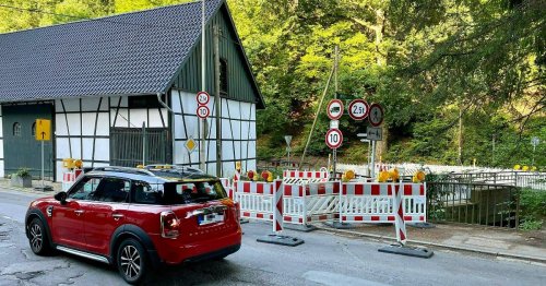 Umleitung in Leichlingen/Solingen: Verkehrsbehinderungen wegen Brückenarbeiten