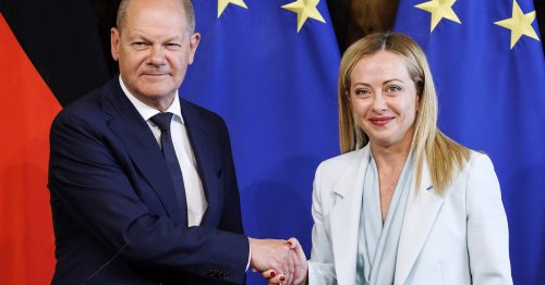 Bundeskanzler in Rom: Scholz und Meloni werben für gemeinsames EU-Abkommen zur Migration