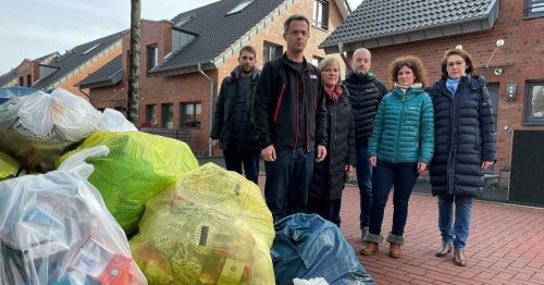 Müll in Mettmann: Berge von gelben Säcken in den Straßen