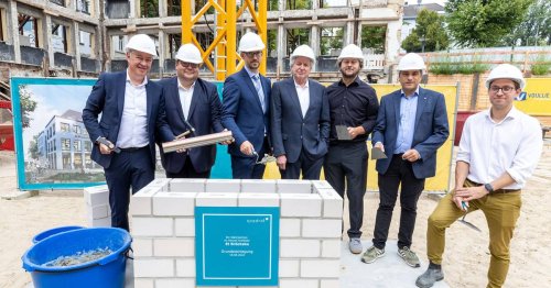 Grundsteinlegung: Krefeld: Et-Bröckske-Neubau soll im Herbst 2023 fertig sein