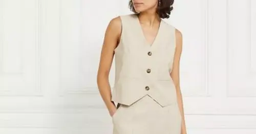Dunnes' €20 waistcoat is super flattering and you can get matching trousers too