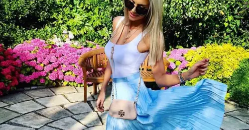 Rosanna Davison stuns in show stopping blue pleated skirt - and it's just €29.95