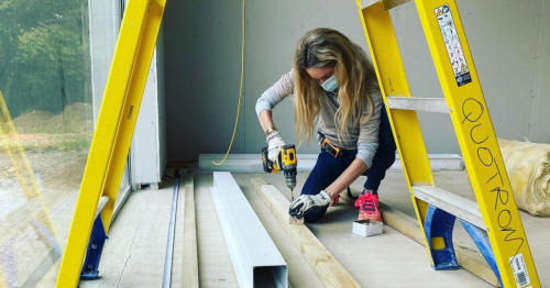 Storm Keating 'near tears' as she makes update about home building milestone