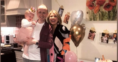 Ger Treacy and husband Bernard O'Toole celebrate daughter Kitty's first birthday