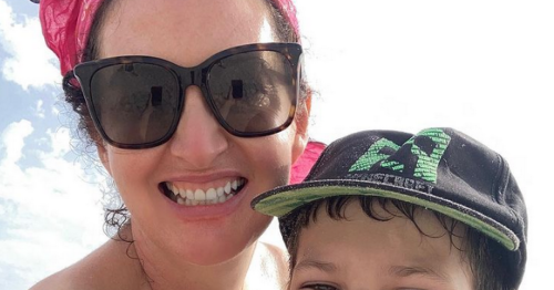 Maura Derrane poses with son Cal on sunny holiday in Italy