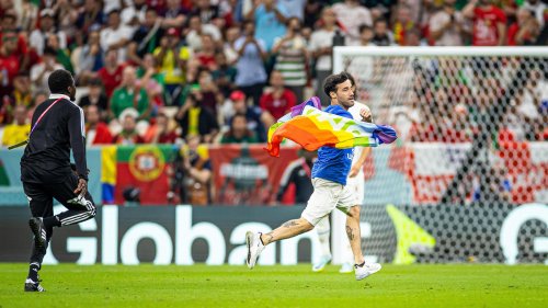WM in Katar: Regenbogen-Flitzer stört FIFA-Festspiel Portugal gegen Uruguay