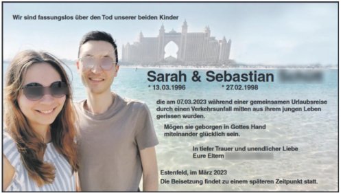 Tod im Dubai-Urlaub: Geschwister aus Deutschland verunglücken tödlich