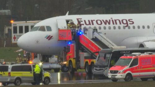 Flughafen Hamburg: Schock-Landung für 180 Eurowings-Passagiere - plötzlich platzen die Reifen!