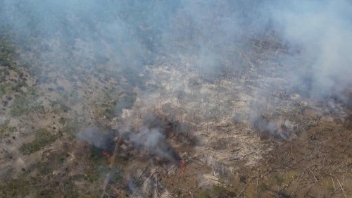 Feuer bei Jüterbog größer geworden: Drohne wird eingesetzt