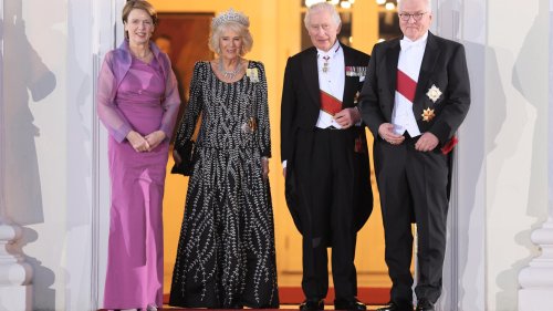 Staatsbankett in Berlin: Königin Camilla funkelt mit bedeutungsschwerer Tiara an der Seite von Charles