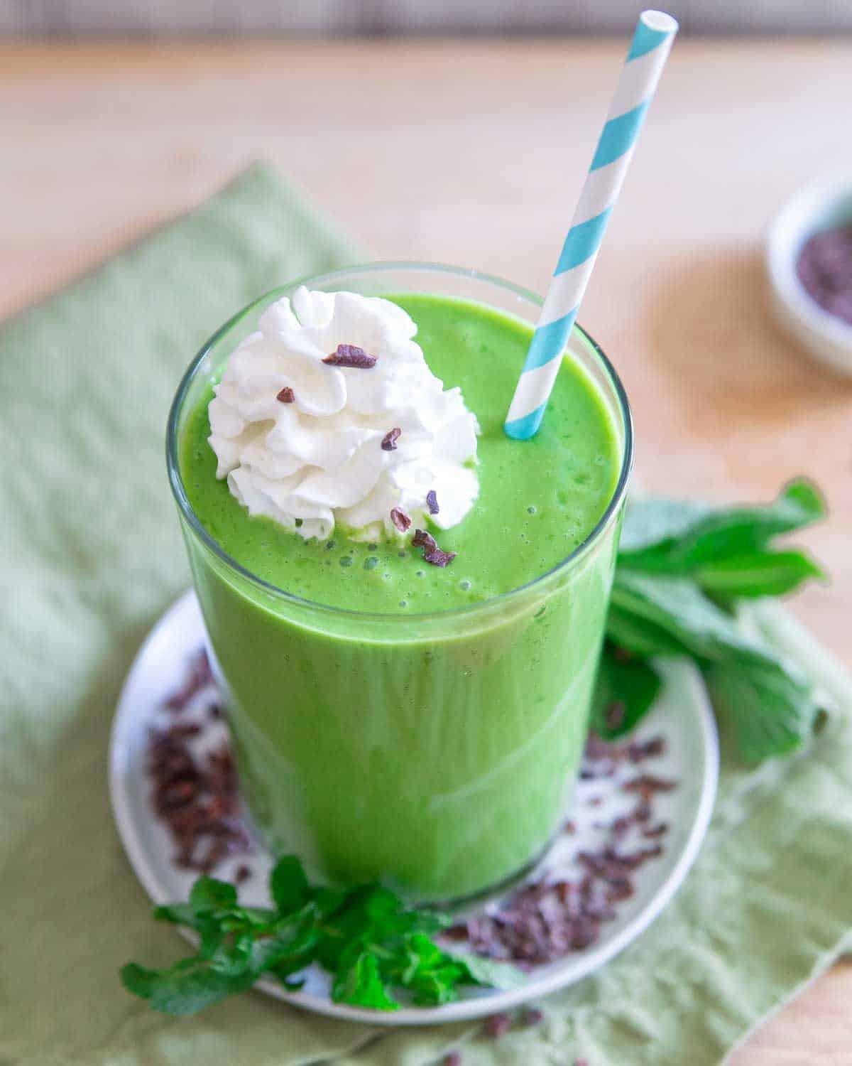 Healthy Shamrock Shake - Copycat McDonalds Shamrock Shake Recipe
