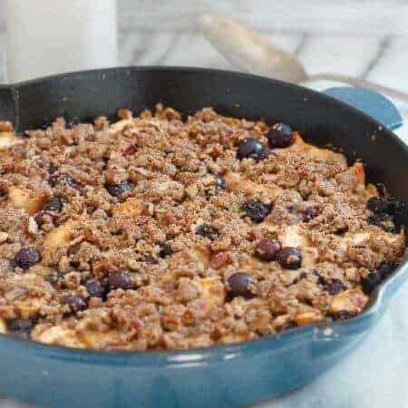 Gluten Free Peach Blueberry Buckle