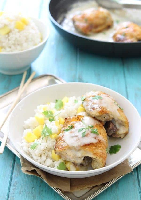 Coconut Lime Chicken - Baked Chicken with Coconut and Lime