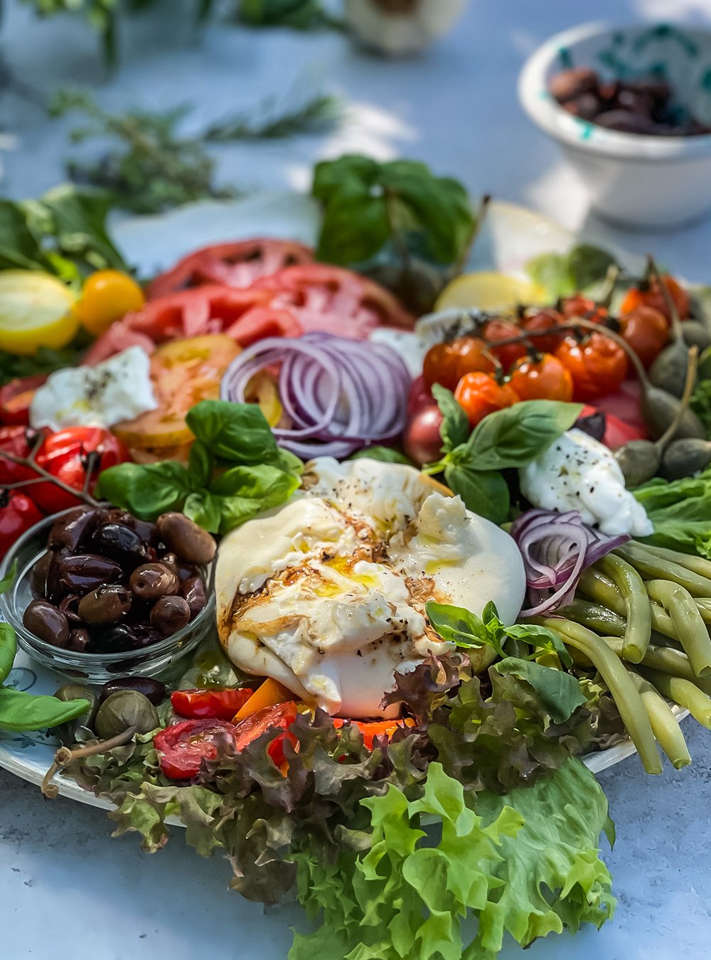 Burrata Platte - Salat wie ein Sommer in Italien | Rezept