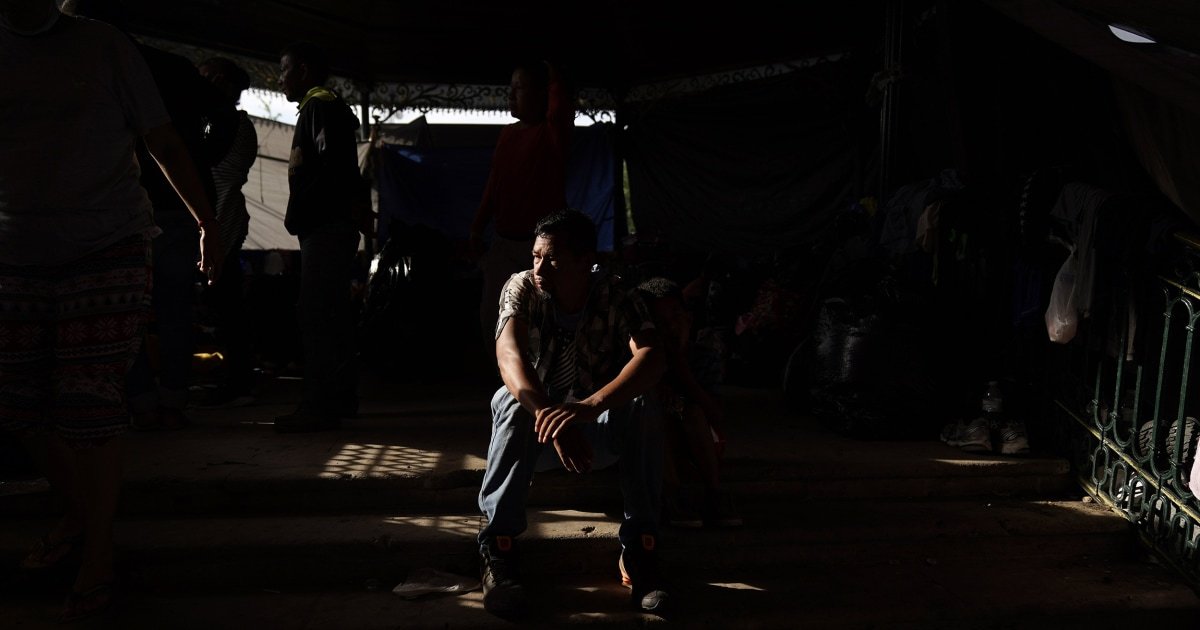 As VP Harris visits Mexico City, a migrant tent camp grows in border town