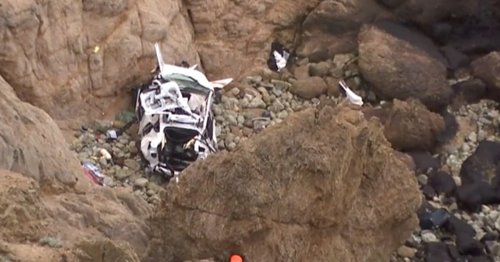 Tesla driver who plunged his family off California cliff did so on purpose, officials say