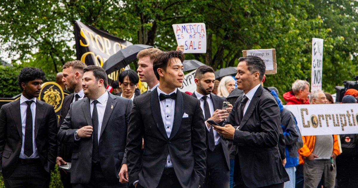 At Trump's crypto dinner: Tuxedos, luxury cars and a former NBA star