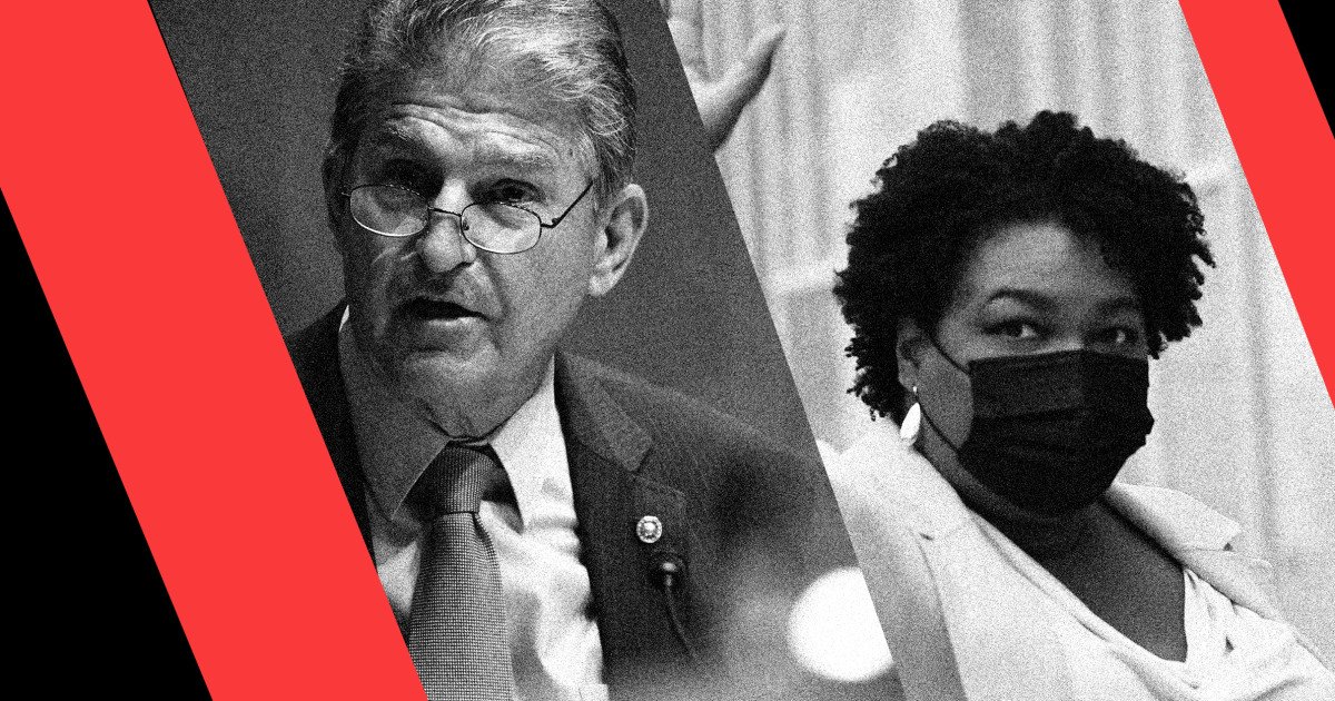 The sinister reason the GOP is highlighting Stacey Abrams over Joe Manchin