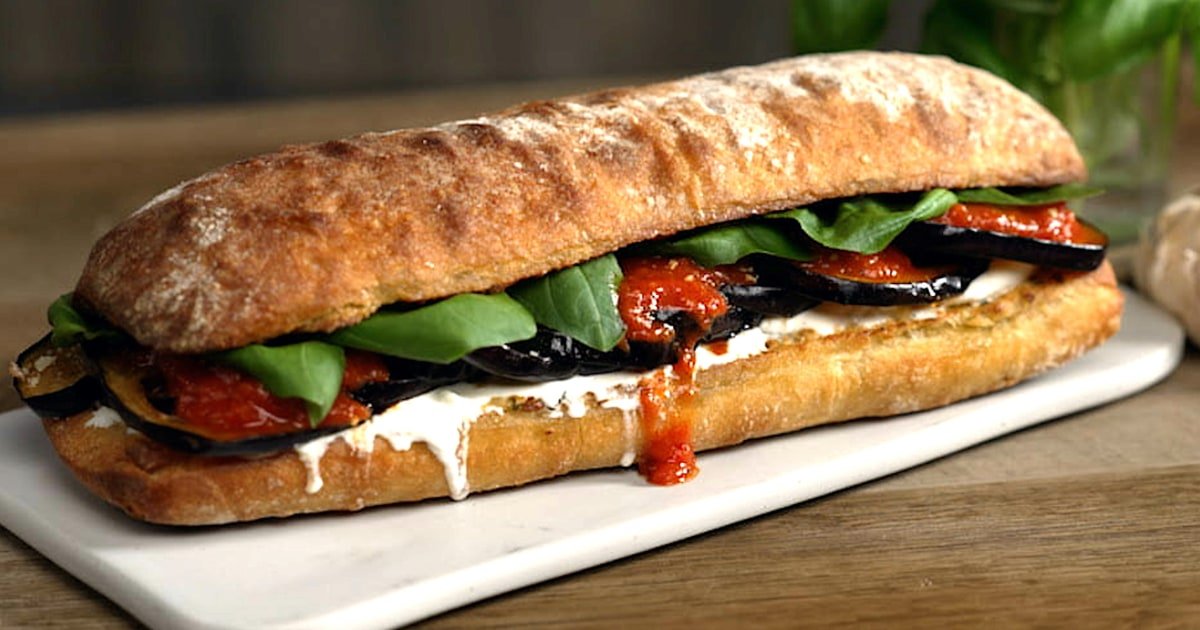 Eggplant Parmesan Sandwiches