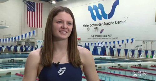 Teen swimmer wins state title after recovering from shark attack