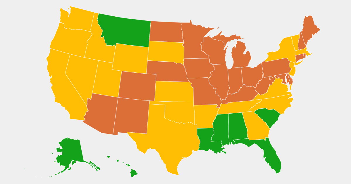 Maps: Track hospital stress levels in your state
