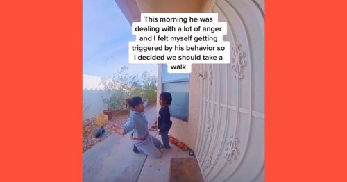 See why this mom's talk with her son about anger is going viral