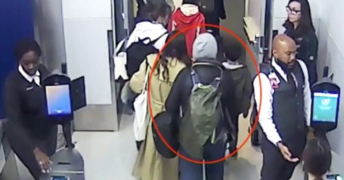 Surveillance video shows New York-to-Paris flight stowaway slipping past gate agents