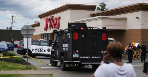 The Buffalo supermarket shooting suspect allegedly posted an apparent manifesto repeatedly citing 'great replacement' theory