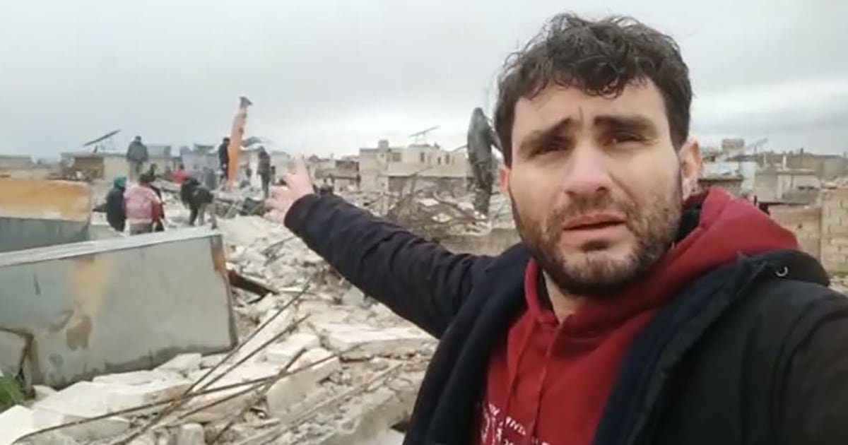 Resident describes devastation in Syria after deadly 7.8 magnitude earthquake