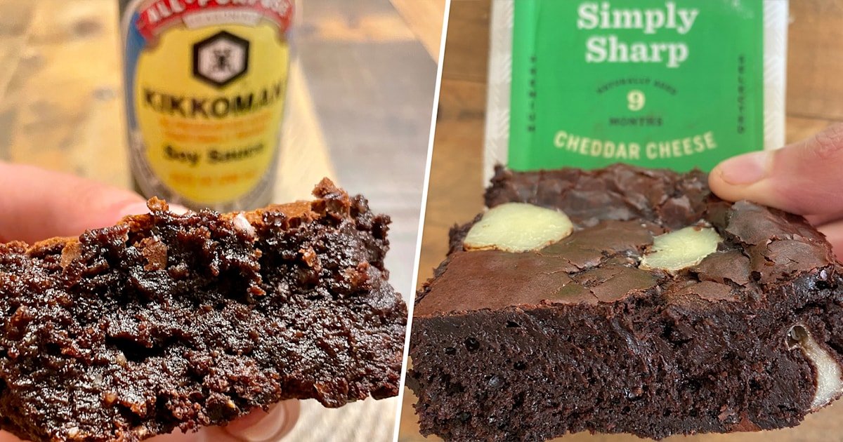 We tried 4 bold brownie recipes featuring cheese, hot sauce, miso and soy sauce