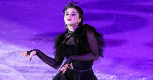 Figure skater re-creates viral Wednesday Addams dance on ice