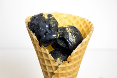 This Black Charcoal Ice Cream Looks Scary, But Is Actually Delicious