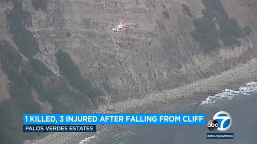 Friends try to save woman, but all 4 plunge 300 feet off ocean cliff, California cops say