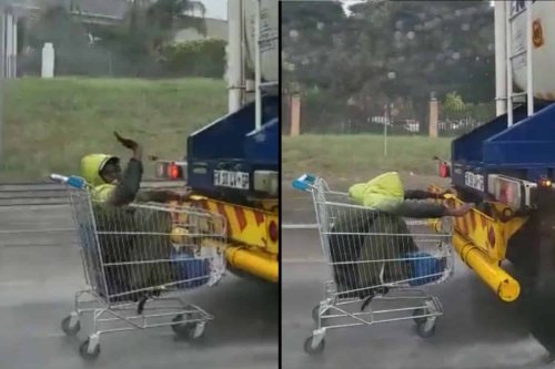 [WATCH]: Smiling Man Waves While Speeding Along the N1 in a Trolley