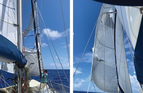 Experience: a Delaminated Genoa on an Ocean Crossing