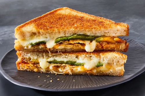 Jalapeño popper grilled cheese is what dreams are made of