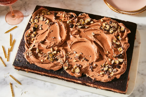 This isn’t just any chocolate cake — it’s designed to feed a crowd