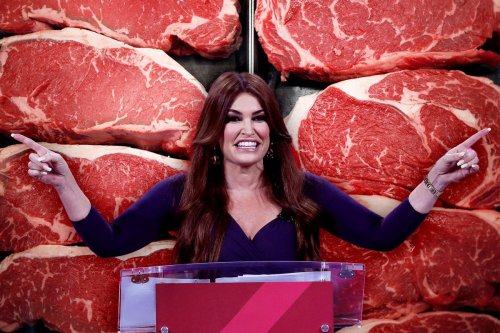 Kimberly Guilfoyle hawks "MAGA" steaks from company stripped of Better Business Bureau accreditation