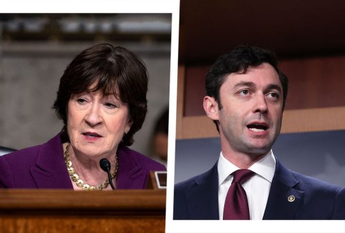 Jon Ossoff confronts Susan Collins over her past support for voting rights legislation