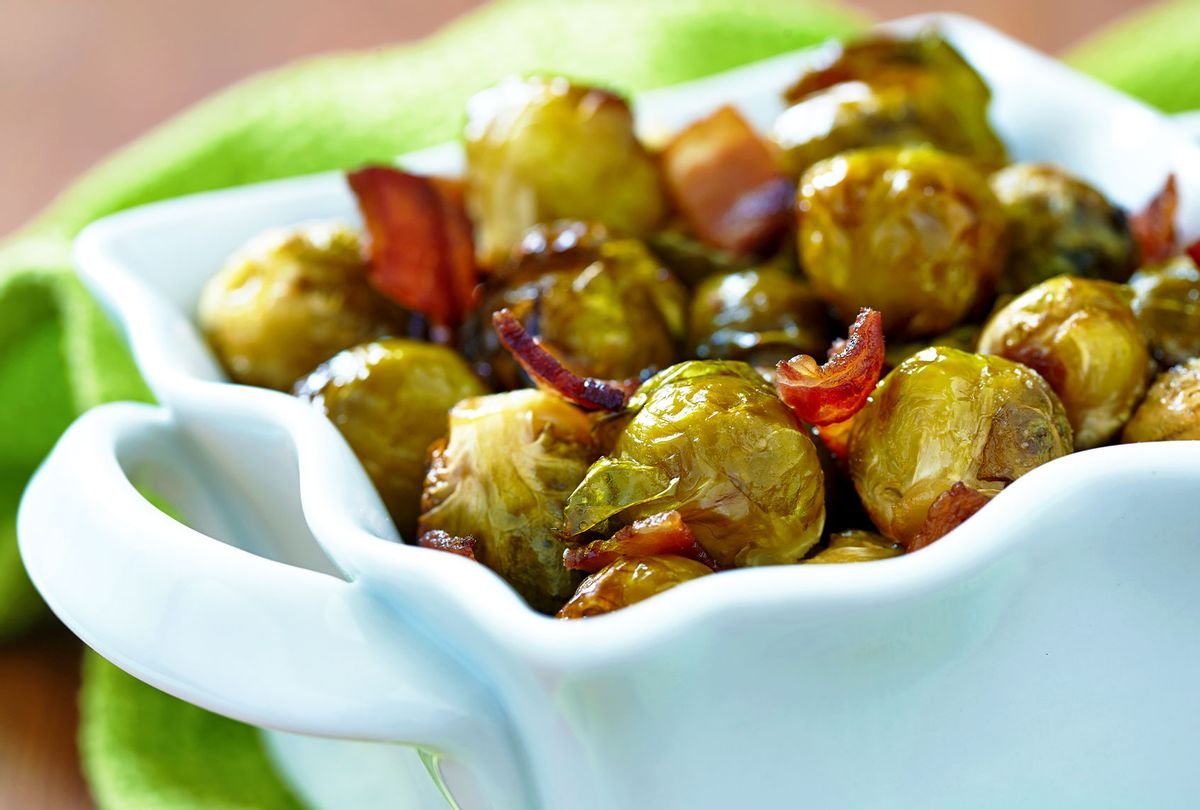 Enjoy il Buco's signature salty, caramelized Brussels sprouts with guanciale in your own home