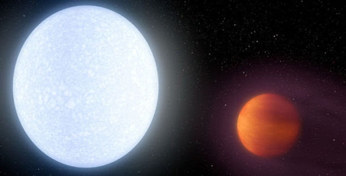 Astronomers discover a planet so hot that it glows like a star