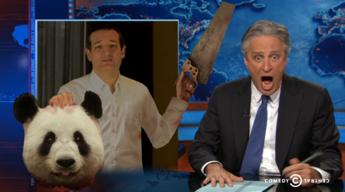 "Are you f**king kidding me?!": Jon Stewart mocks the GOP's apocalyptic Hillary freakout