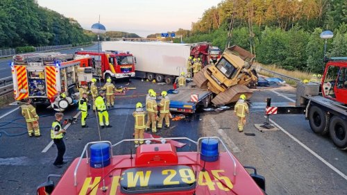 Lkw-Fahrer stirbt bei Unfall – A2 bei Hannover komplett gesperrt