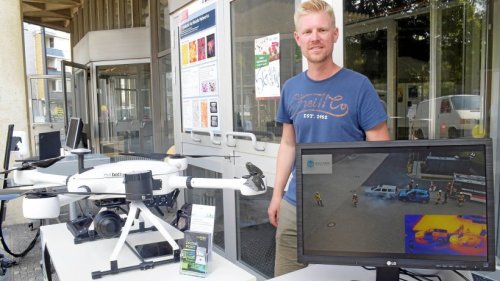 Braunschweig: Wissenschaftler zeigen die neue Feuerwehr-Drohne