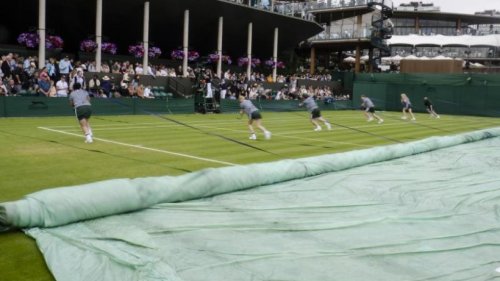 Erste Regenunterbrechung in Wimbledon - Spiele fortgesetzt