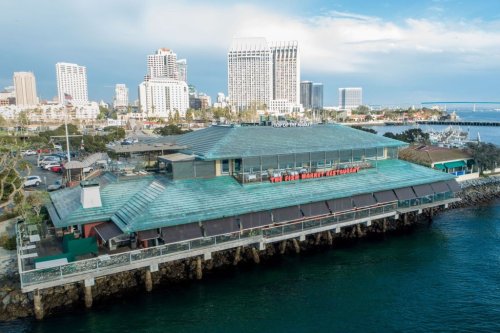 A seafood dining icon on the San Diego waterfront is poised to be sold