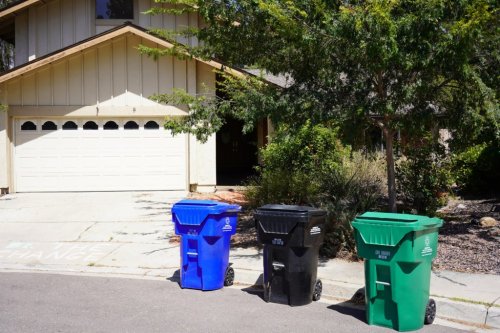 Why pay for recycling when bin is emptied before city pickup?