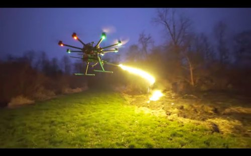Flamethrower Drone